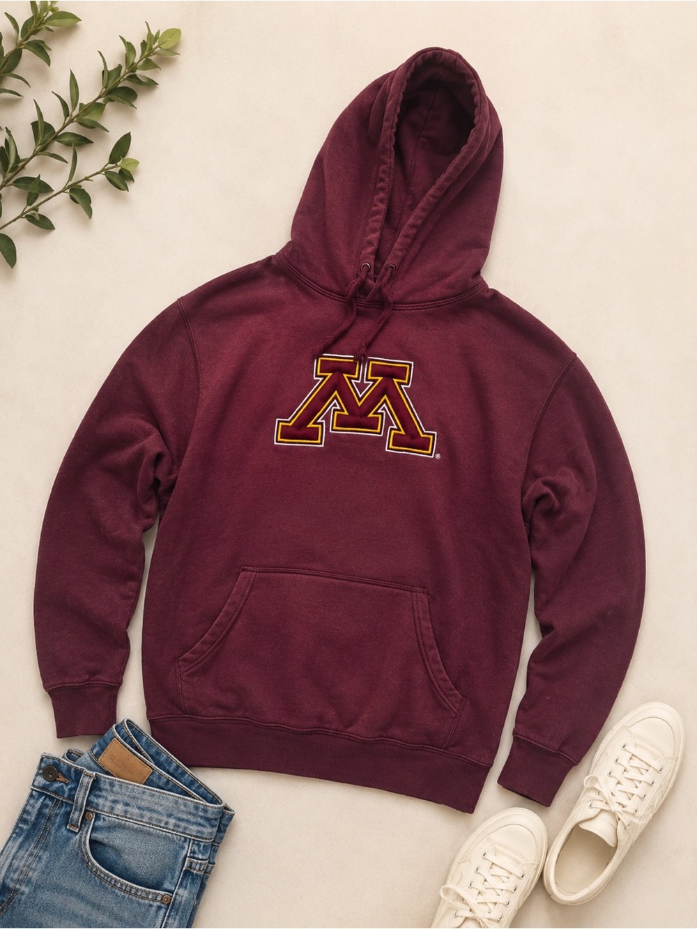 Knights Apparel Maroon Hoodie with Gold Logo